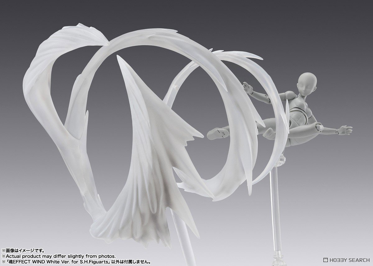 Preorderเข้า 5-6/2026 รบกวนสั่งแยกกับสินค้ารายการอื่นครับ Bandai 4573102675453 TAMASHII EFFECT WIND White Ver. for S.H.Figuarts