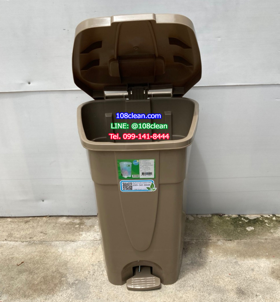 ถังขยะเท้าเหยียบ ทรงเหลี่ยม 85 ลิตร