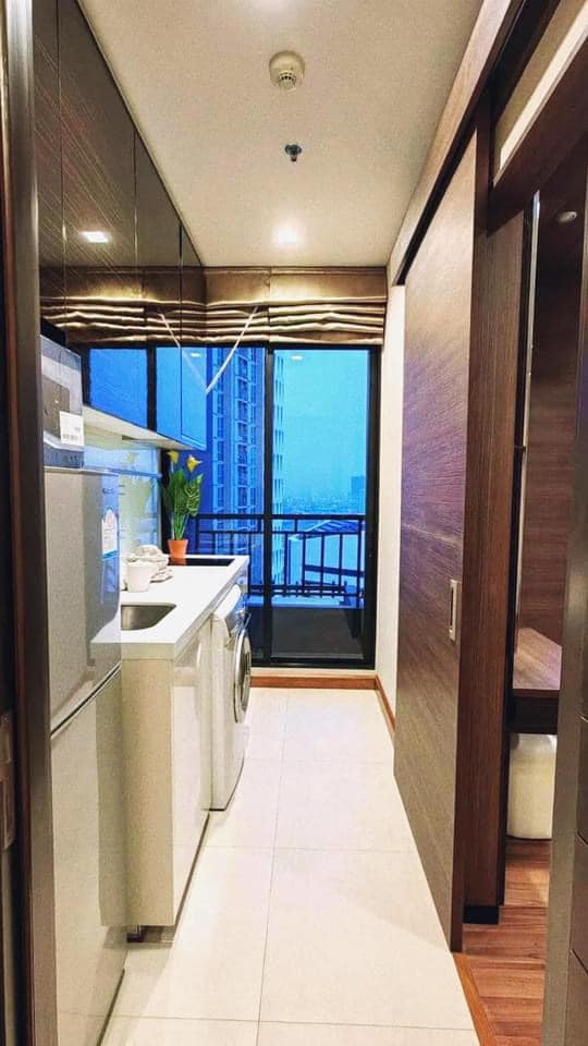 ปล่อยเช่าคอนโด Ivy Ampio (ไอวี่ แอมพิโอ) - เฟอร์เครื่องใช้ไฟฟ้าครบครั้น - ใกล้ MRT ศูนย์วัฒนธรรม/เซ็นทรัลพระราม9