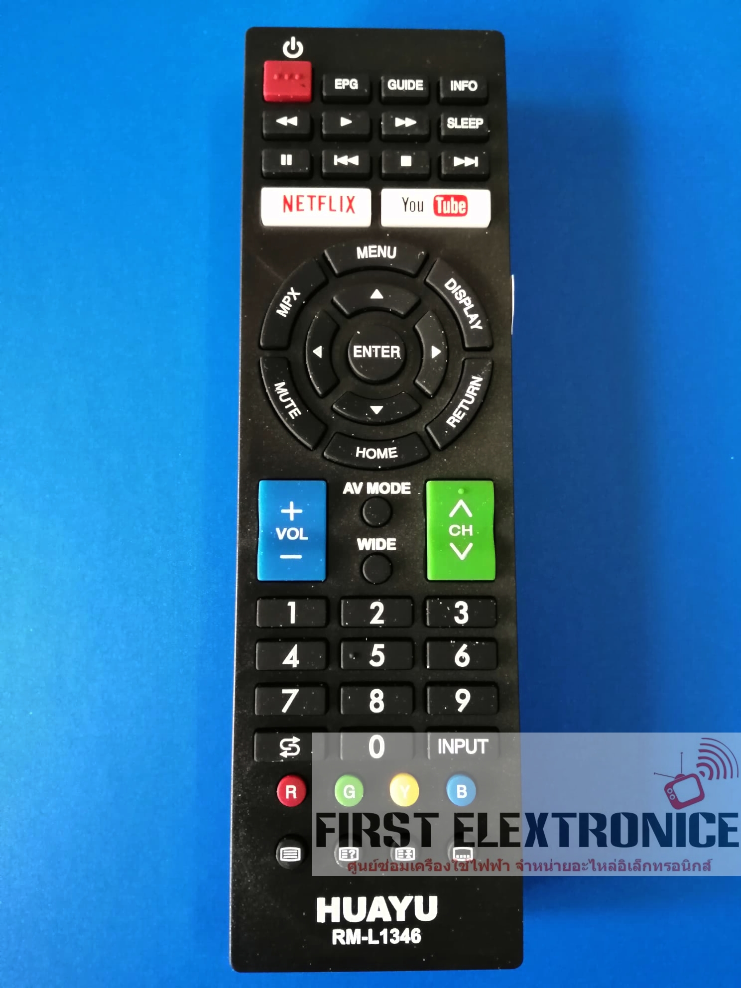 รีโมททีวี ชาร์ป SHARP รุ่น RM-L1346 ใช้สมาร์ททีวีทุกรุ่น