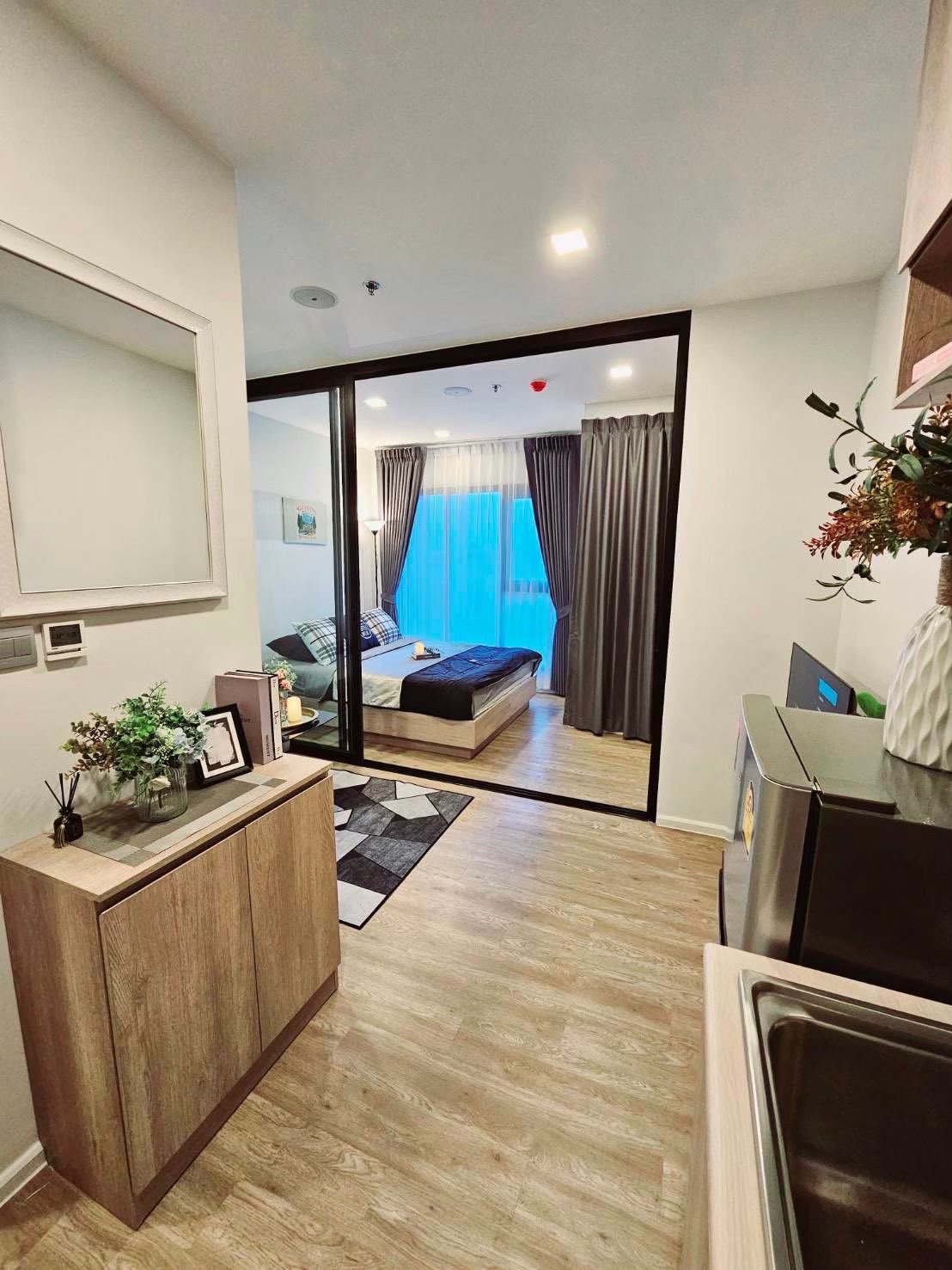 คอนโด โมดิซ สุขุมวิท 50 (Modiz Sukhumvit 50) High Rise โซนพื้นที่ BTSอ่อนนุช ให้เช่าห้องแบบ 1ห้องนอน 1ห้องน้ำ ขนาดห้อง 24 ตรม. ชั้น 7 ตึก B
