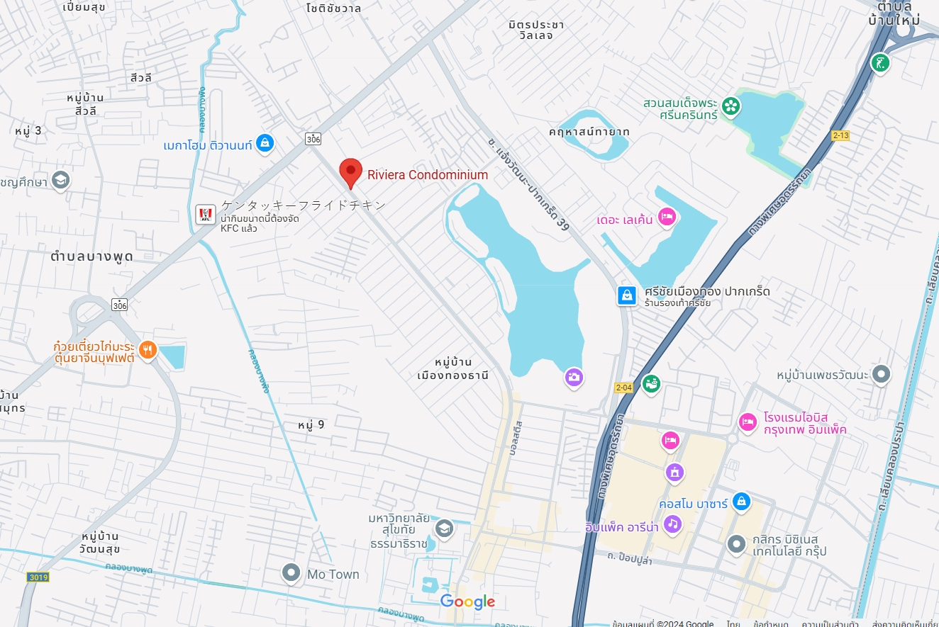 ปล่อยเช่าคอนโด Riviera up (ริเวียร่า อัพ ) - ห้องสวยแต่งใหม่ 2ห้องนอน 2ห้องน้ำ 1ห้องนั่งเล่น - ใกล้ เมืองทอง - ขนาดห้อง 80 ตรม. ชั้น 9 ตึก B