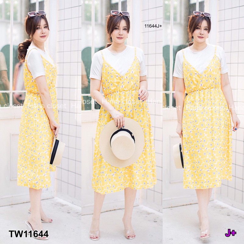 kudapy แม็กซี่เดรส 2 ชิ้น ใส่ไปทะเล เสื้อคอกลม แขนสั้น ผ้ายืดเกาหลี เนื้อหนาเด้ง นิ่ม ใส่คู่เดรสสายเดี่ยว