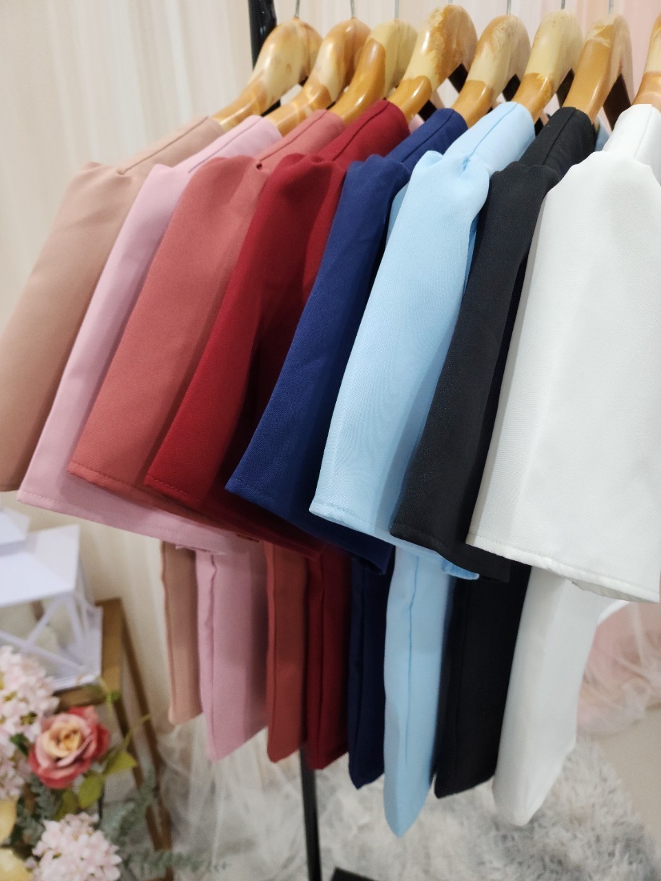 kudapy เซ็ทเสื้อแขนสั้น+กางเกง ผ้าสวยใส่ออกงาน ใส่ทำงานสวยดูดี