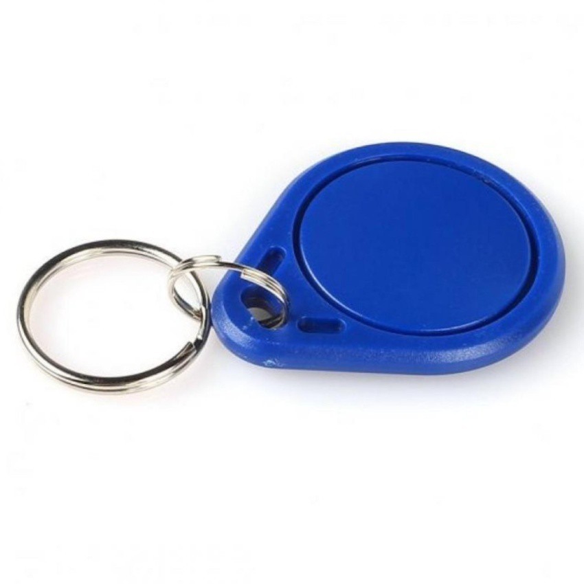 Key card IC พวงกุญแจคีย์การ์ด RFID 13.56MHz สีน้ำเงิน
