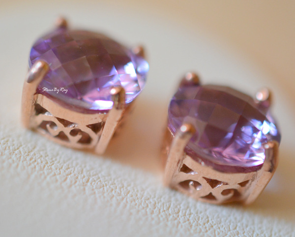 ต่างหูพลอยอเมทิสต์ (Amethyst)