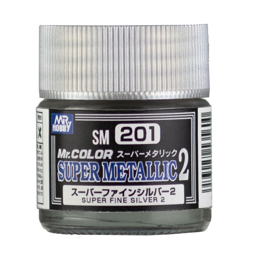 mr.hobby SM-201 super metallic2 super fine silver2 (10ml.)