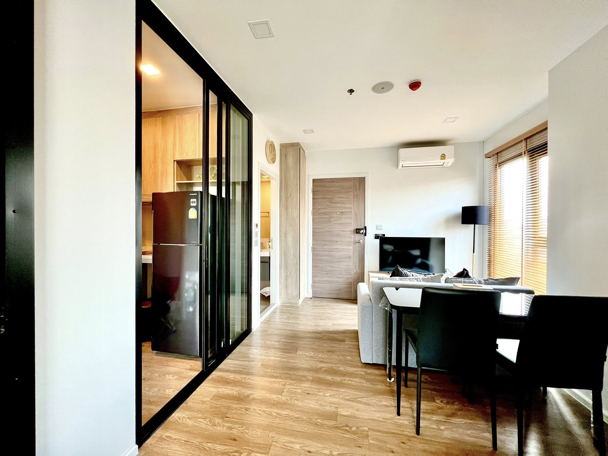 High Rise โซนพื้นที่ BTS อ่อนนุช ให้เช่าห้องแบบ 2ห้องนอน 1ห้องน้ำ 1ครัวปิด คอนโด Modiz Sukhumvit 50 (โมดิซ สุขุมวิท 50) ขนาดห้อง 35 ตรม. ชั้น 4 ตึก A