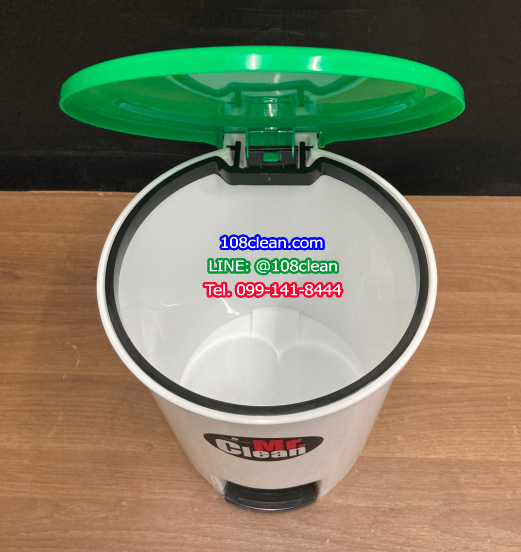 ถังขยะแยกประเภท เท้าเหยียบ ทรงกลม ขนาด 12 ลิตร