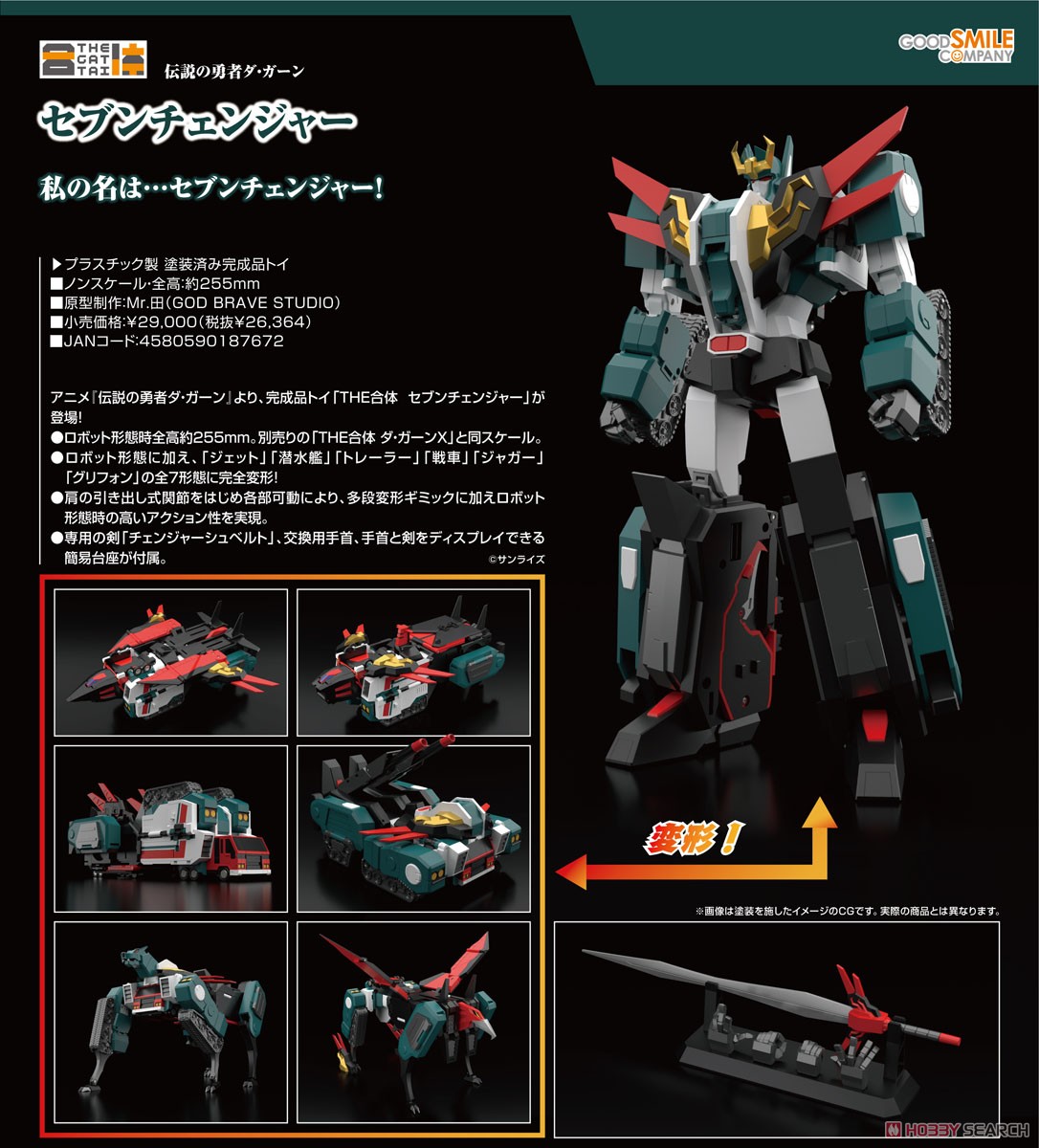 Preorderเข้า 2-3/2026 รบกวนสั่งแยกกับสินค้ารายการอื่นครับ Gsc 4580828660342 The Gattai Seven Changer