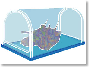 มี1รอยืนยันก่อนโอน Model Cover Dome (Long) Blue Clear 29*16*16 (Display)