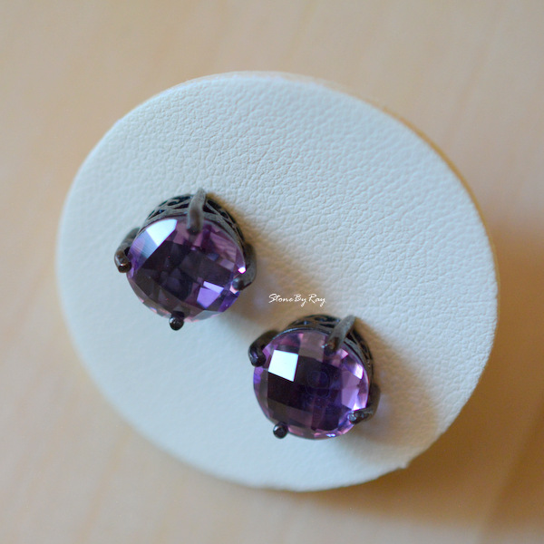 ต่างหูพลอยอเมทิสต์ (Amethyst)