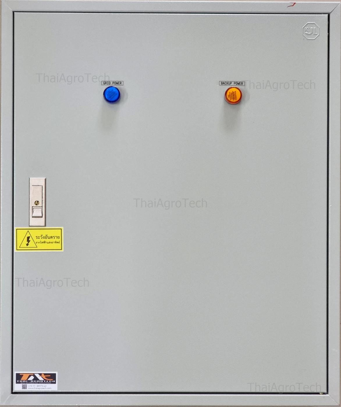 ตู้คอมบายเนอร์แบบไฮบริด 2สตริง 3เฟส Hybrid Off-Grid ขนาด 10kw-20Kw MCCB, RCBO, DC 2string ATS (Magnetic switch) แมกเนติก สวิตซ์ 100A (3Phase) ระบบโซล่าเซลล์ ไฮบริด AC-DC Hybrid combiner 2 string with ATS (Magnetic switch)