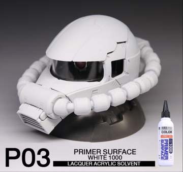 8858878800038 (raditz) P03 Surface Primer White 1000 120ml. รองพื้นสีขาว ความละเอียด1000