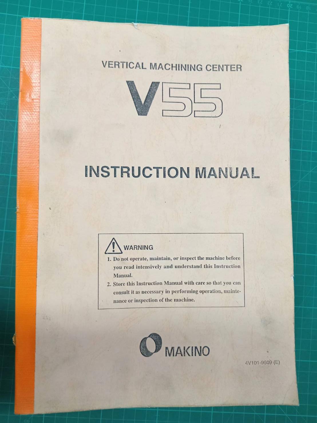 MAKINO V55 INSTRUCTION MANUAL