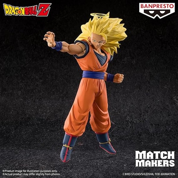 Banpresto 4983164290783 DRAGON BALL Z MATCH MAKERS SUPER SAIYAN 3 SON GOKU(VS MAJIN BUU)