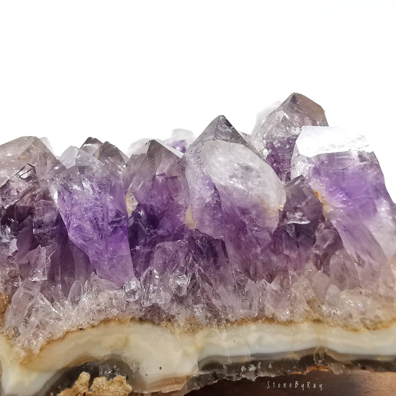 หินอเมทิสต์ผลึกธรรมชาติ Amethyst