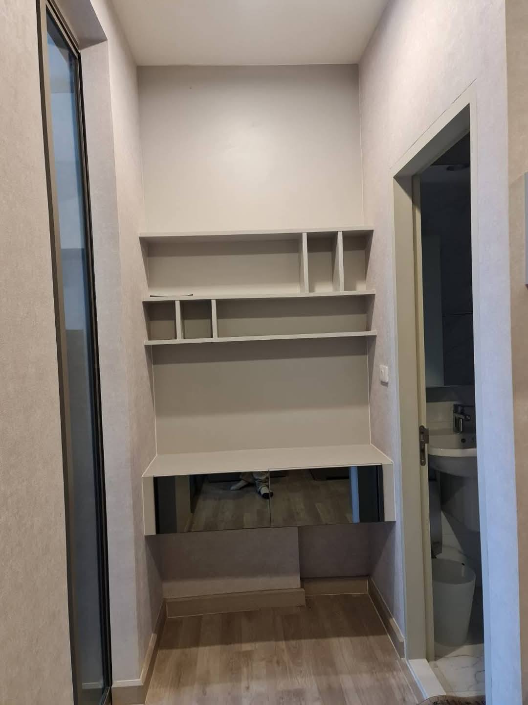 ให้เช่าห้องแบบ 1ห้องนอน 1ห้องน้ำ 1ครัวแยก โซนพื้นที่ MRT เตาปูน คอนโด Niche Pride Taopoon-Interchange (นิช ไพรด์ เตาปูน-อินเตอร์เชนจ์) ขนาดห้อง 28 ตรม. ชั้น 26