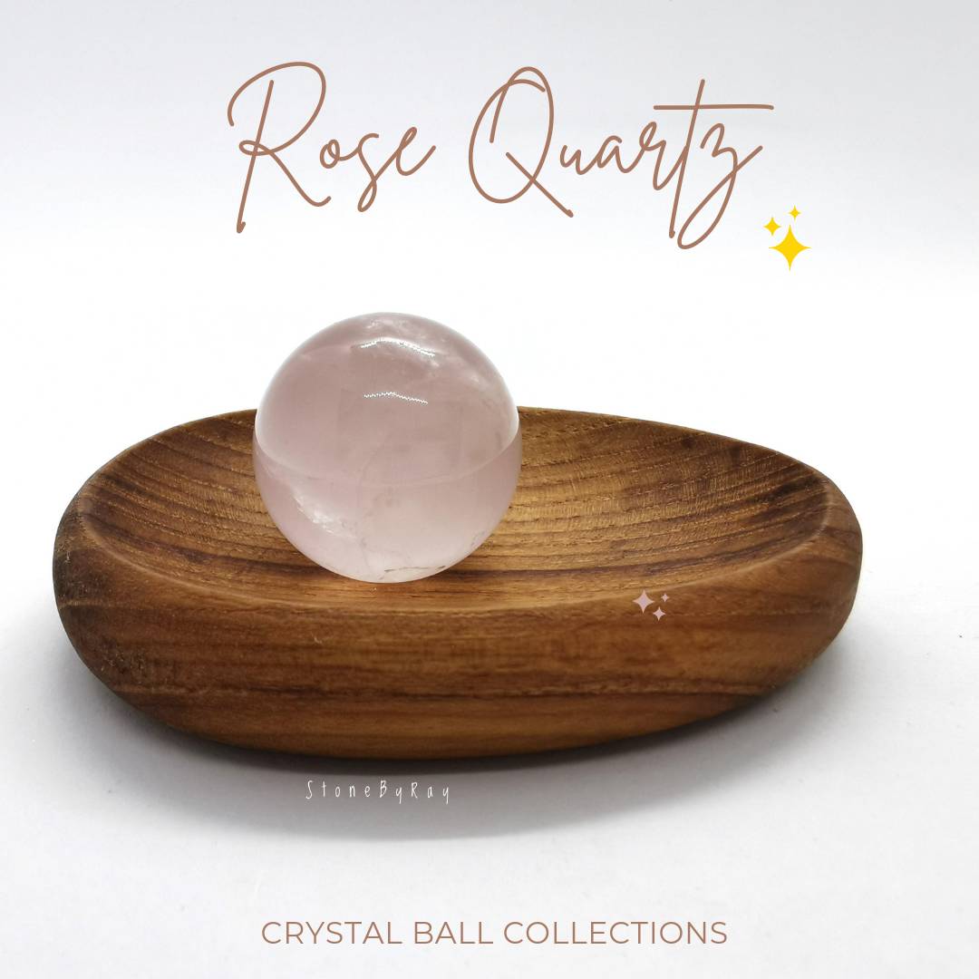 หินโรสควอตซ์ลูกกลม Rose Quartz Ball
