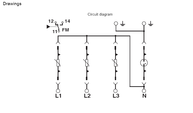 VAL-MS 230/3+1 FM - Type 2 surge arrester with Remote alarm contact Surge protector AC SPD 3phase Phoenix Contact (ฟีนิกซ์ คอนแทคท์) อุปกรณ์ป้องกันไฟกระซาก ฟ้าผ่า 3เฟส Type 2 - Item number 2838199