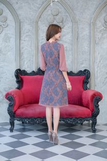 kudapy เดรสสั้นสีดำ/สีน้ำตาล /สีเทาฟ้า ลูกไม้งานสวยน่ารักมากๆ ดีเทลสวยหวาน ดีไซน์สวยใช้ผ้าลูกไม้เนื้อดี คอจับจีบตุ๊กตาน่ารักล้อมด้วยลูกไม้รอบคอ