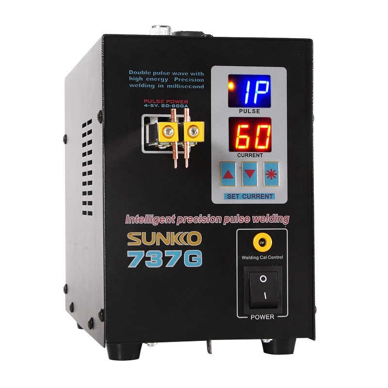 SUNKKO 737G เครื่องเชื่อมจุดแบตเตอรี่ลิเธียม กำลังวัตต์ 1.5kW 220V