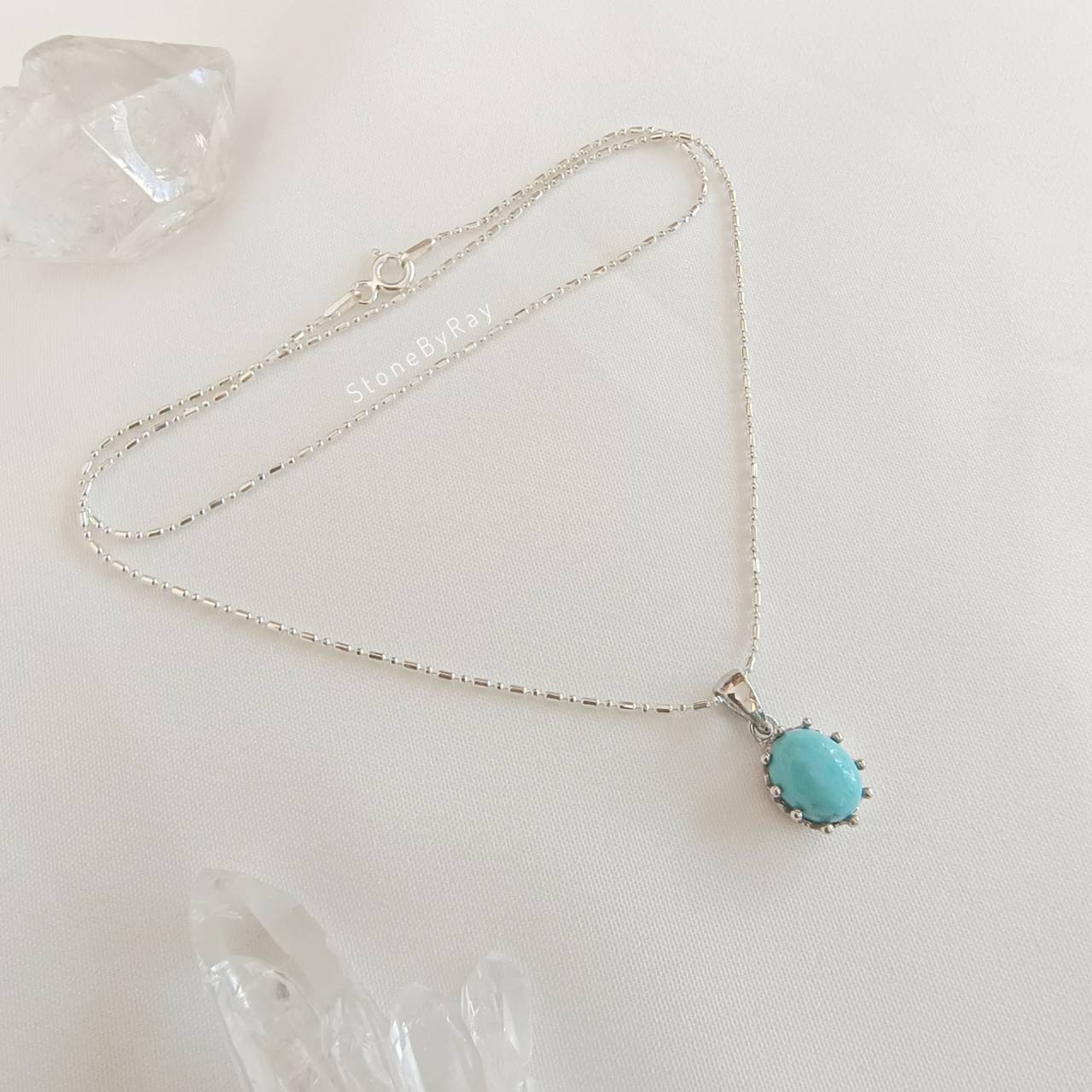 สร้อยคอเงินจี้หินเทอร์ควอยส์ Turquoise