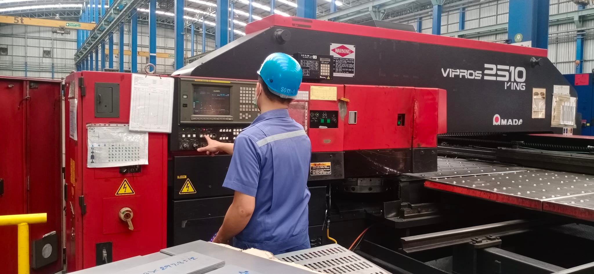 ติดตั้งและ TEST RUN งานซ่อม FANUC A06B-6079-H203 สำหรับ CNC PUNCHING AMADA ALATM 414