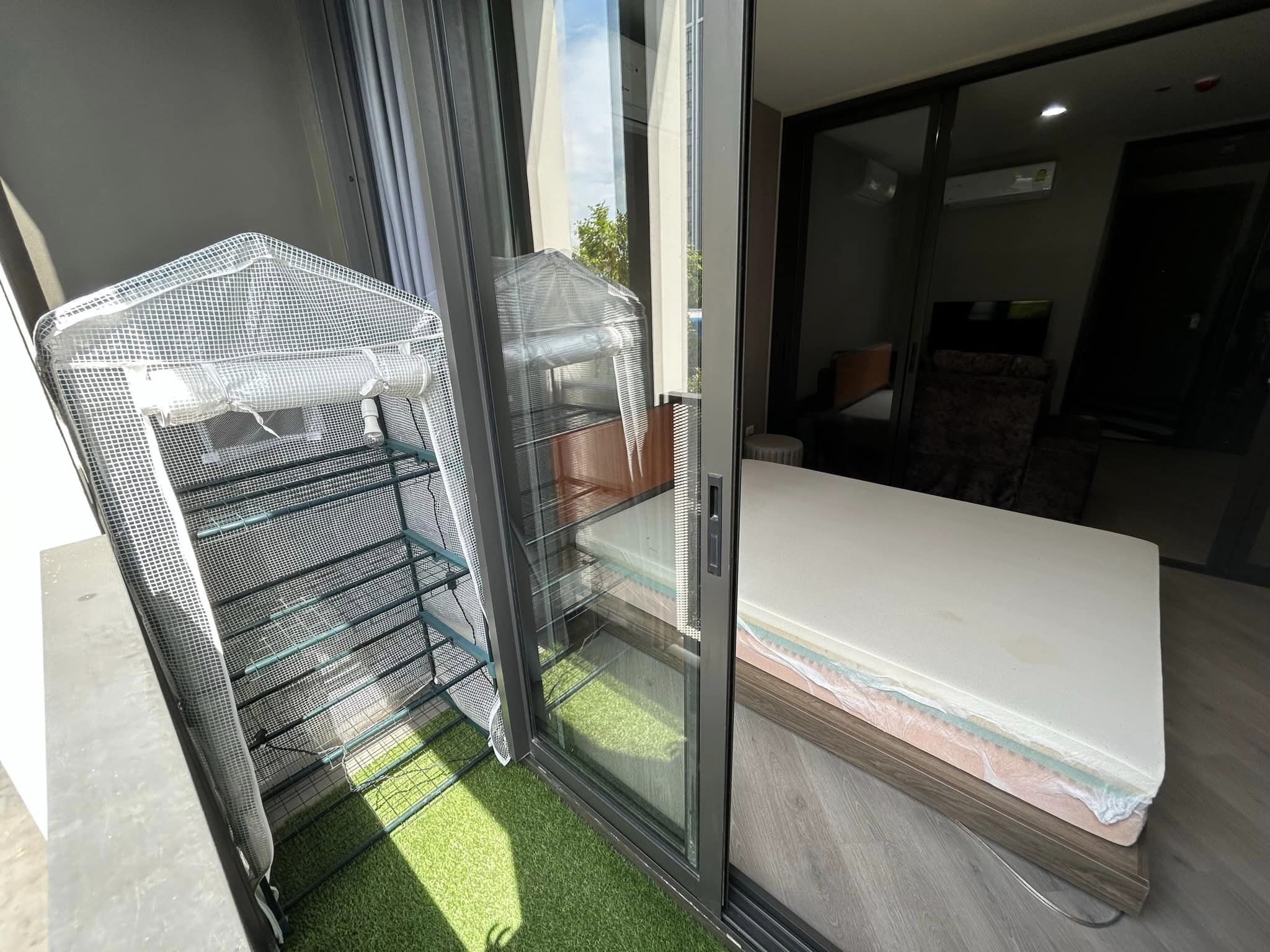 ปล่อยเช่าคอนโด เดอะ เบส สะพานใหม่ (THE BASE Saphanmai) - 1ห้องนอน 1ห้องน้ำ 1ห้องนั่งเล่น - ใกล้ BTS สายหยุด - ขนาดห้อง 34 ตรม. ชั้น 3