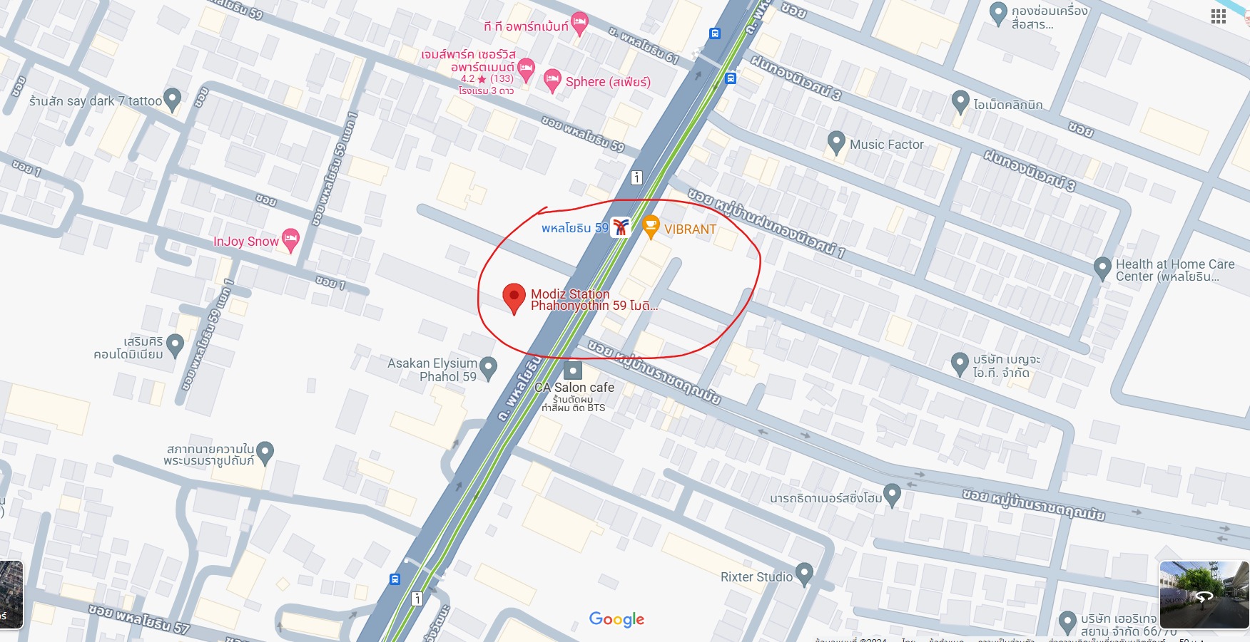 ปล่อยเช่าคอนโด Modiz Station (โมดิซ สเตชั่น) - 1ห้องนอน 1ห้องน้ำ 1ห้องนั่งเล่น - ใกล้ BTS พหลโยธิน 59 / ม.เกษตร ศรีปทุม - ขนาดห้อง 23.70 ตรม. ชั้น 5