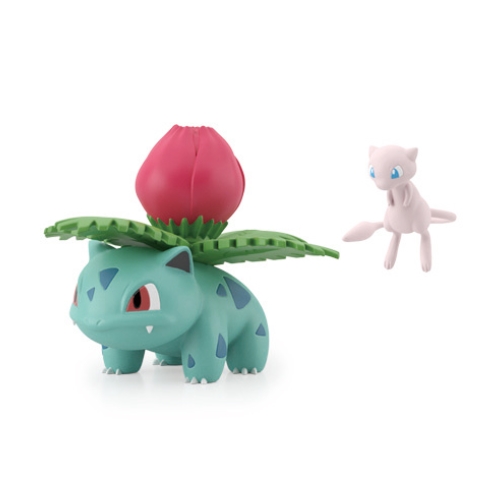 Bandai 4570117920028 POKÉMON SCALE WORLD KANTO REGION MEW & IVYSAUR W/O GUM(RE-OFFER)