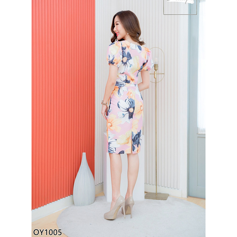 kudapy เซทเสื้อสีชมพู/สีขาว แขนตุ๊กตาปล่อยชายหนึ่งข้างกระโปรง