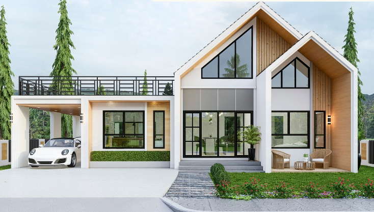 ใกล้ทะเล❤️บ้านเดี่ยวสไตล์นอร์ดิก 3นอน 2น้ำ 2ที่จอดรถ มีดาดฟ้า 🏠บ่อนอก เมืองประจวบคีรีขันธ์ 🏖️Near Beach Nordic Single House 3 Bed Room 2 Bath Room 2 Parking + Rooftop 🏠โครงการซันสโตน บีช ประจวบ Project :Sunstone Beach Prachu