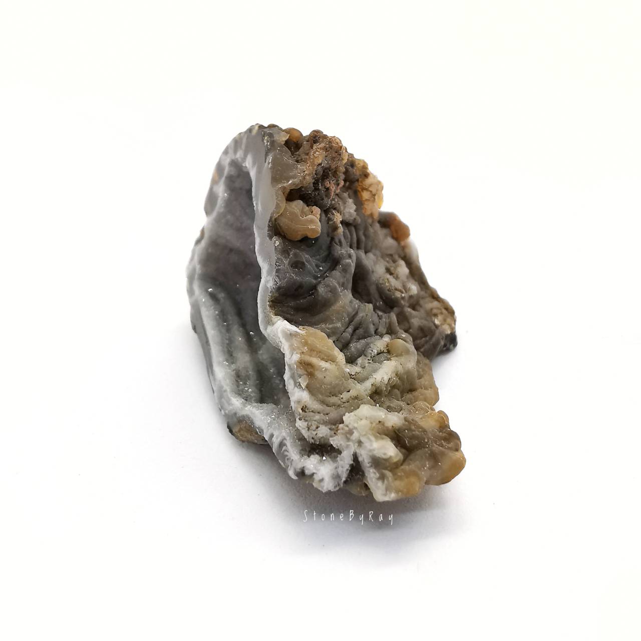 หินจีโอดอาเกตก้อนธรรมชาติ Geode Agate