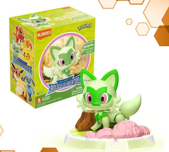 BLOKEES 810181530322 BLOKEES FIGURES POKEMON 74003 CLASSIC EDITION S SPRIGATITO