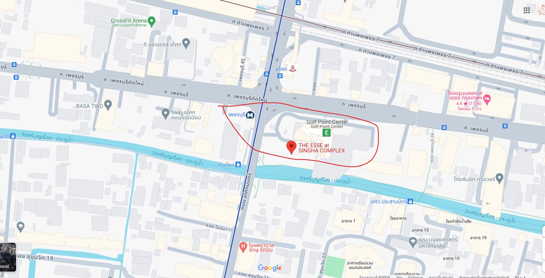 ปล่อยเช่าคอนโด The Esse at Singha Complex (ดิ เอส แอท สิงห์ คอมเพล็กซ์) - 1ห้องนอน 1ห้องน้ำ 1ห้องนั่งเล่น - ใกล้ MRT เพชรบุรี - ขนาดห้อง 35 ตรม. ชั้น 12 ทิศตะวันออก