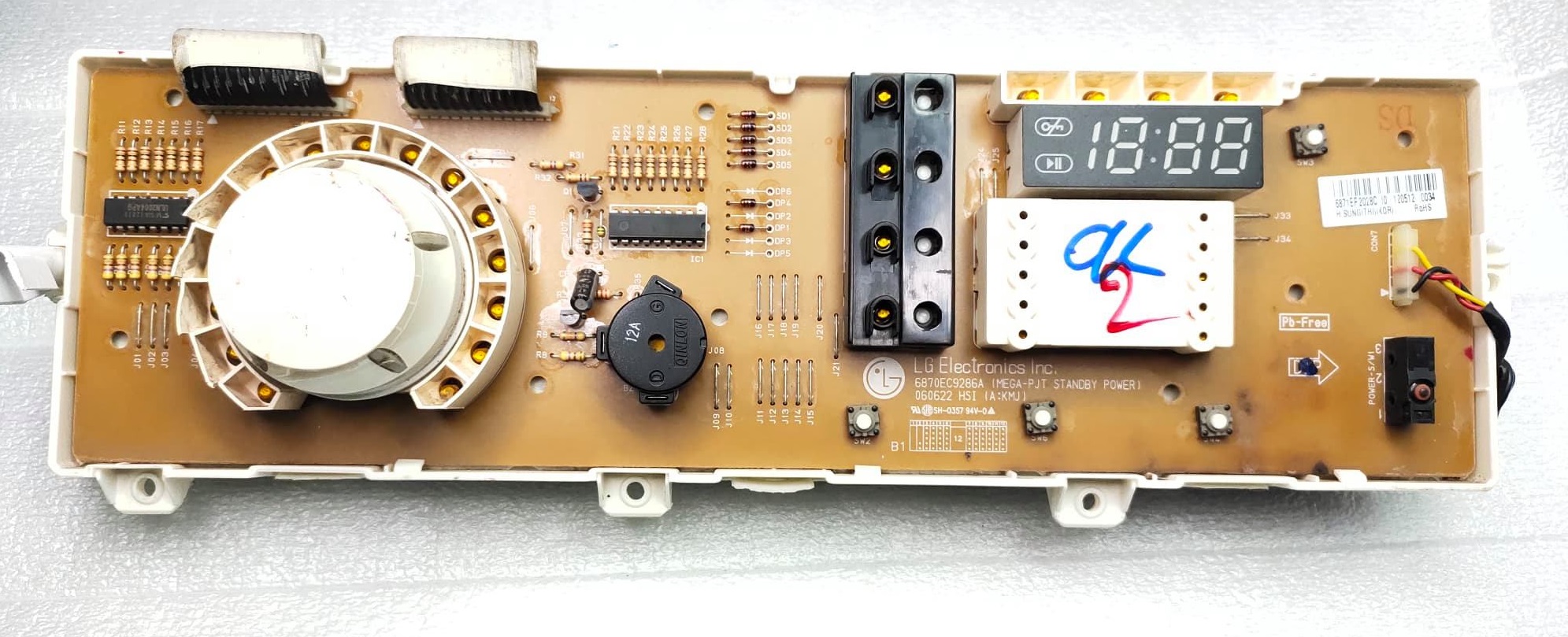 บอร์ดเครื่องซักผ้า LG (อะไหล่บอร์ดถอด/บอร์ดซ่อม) รุ่น WD-10390TD และรุ่นอื่นๆ 6871ER1081F 6871ER2028C,Q,D