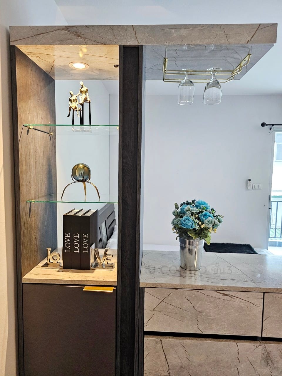 ปล่อยเช่าคอนโด ยู คอนโด @ แยกเกษตร (You Condo @ Yak Kaset) - ห้องครัวแยกทำเลดีเฟอร์เครื่องใช้ไฟฟ้าครบครั้น - การเดินทาง: ใกล้ BTS เสนานิคม