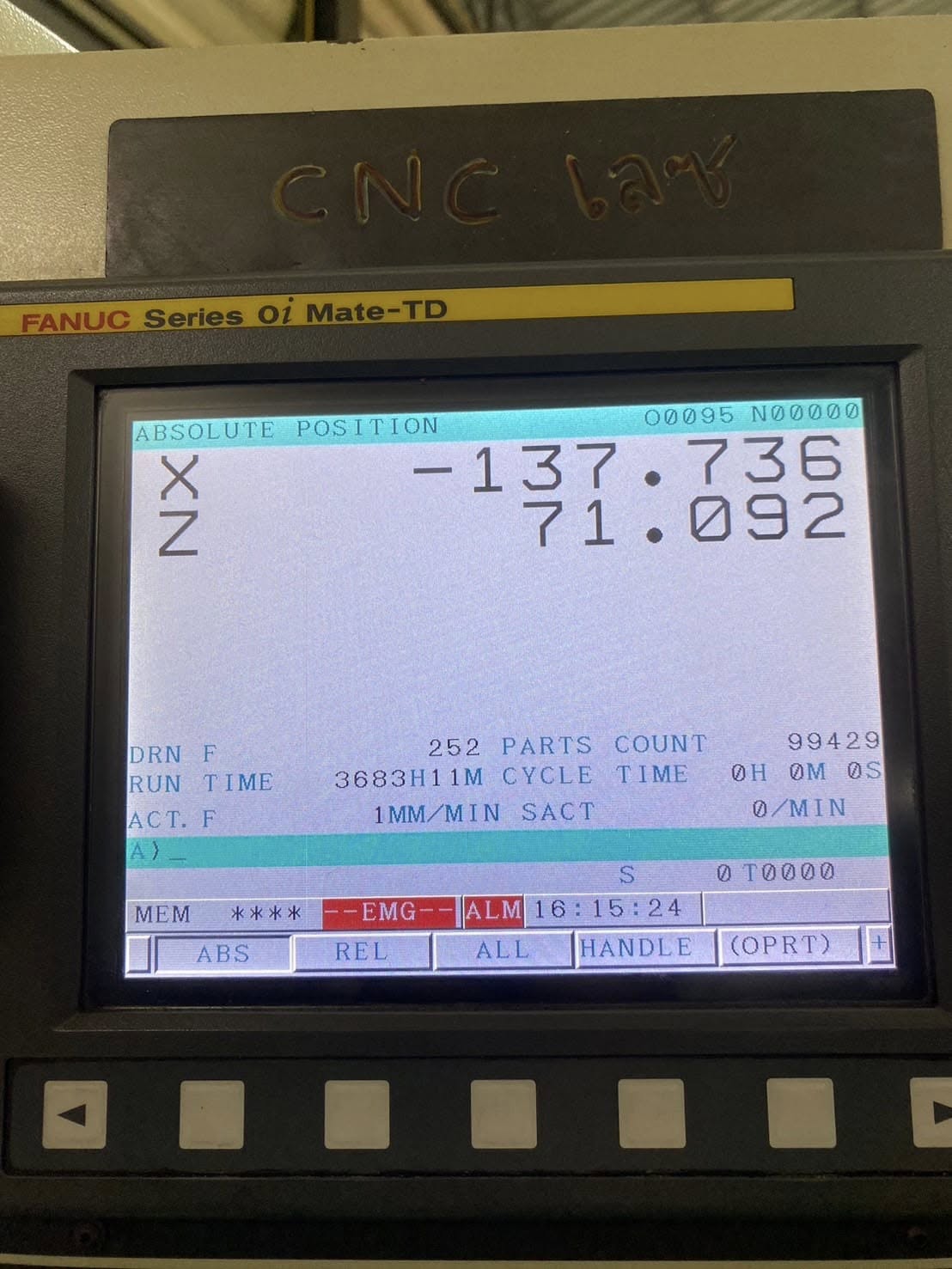 งานเปลี่ยนจอ FANUC OI-MATE-TD