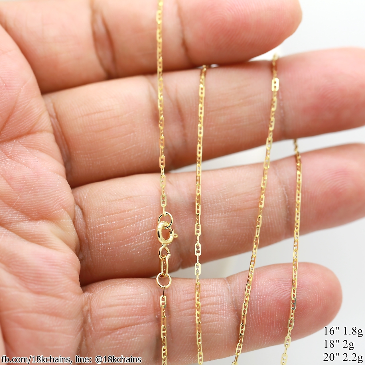 สร้อยอิตาลี18kแท้ ลายกุชชี่