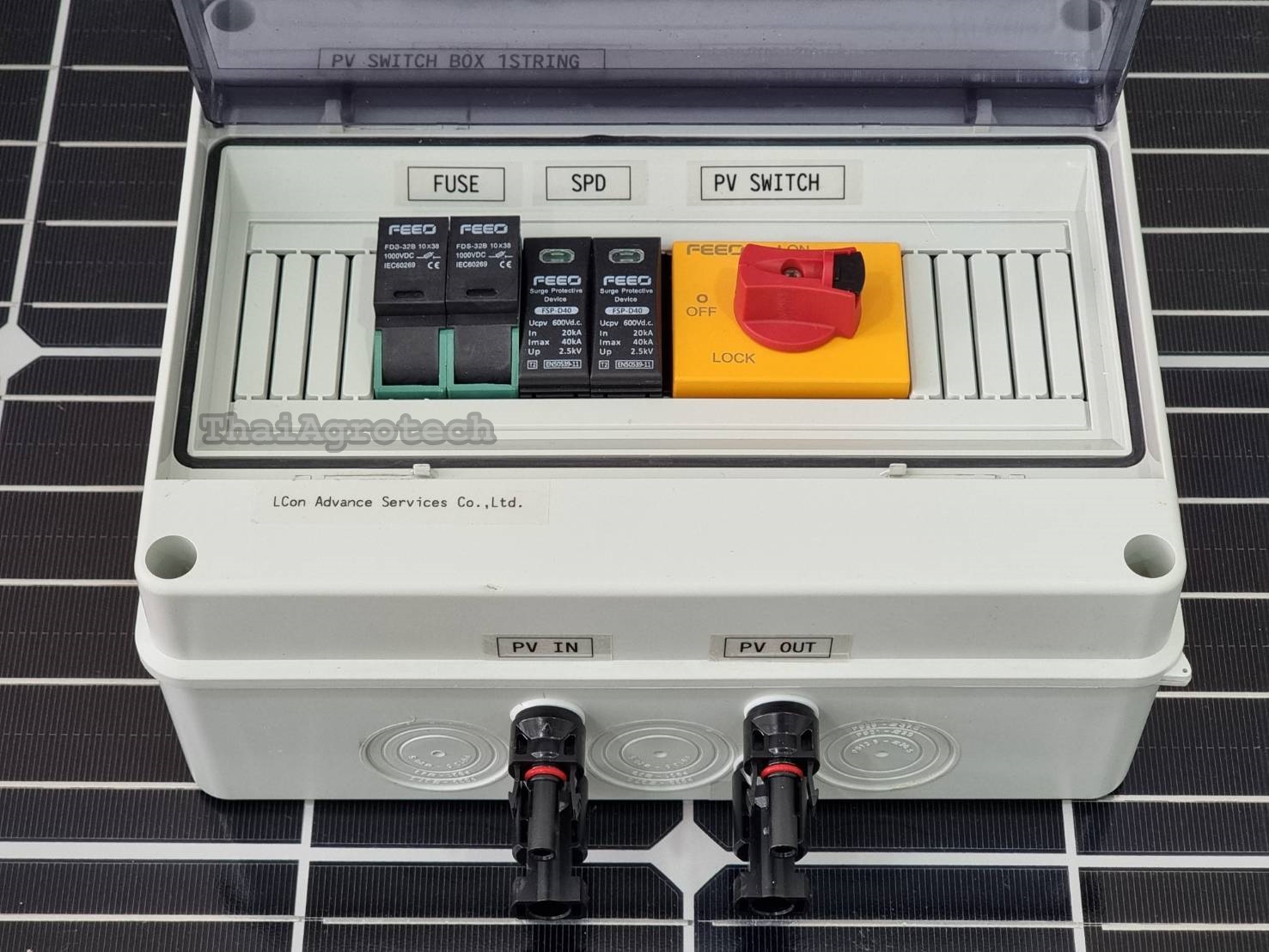 FEEO DC (PV) Switch Box ตู้ดีซี 1สตริงใช้สำหรับงานติดตั้งโซล่าเซลล์
