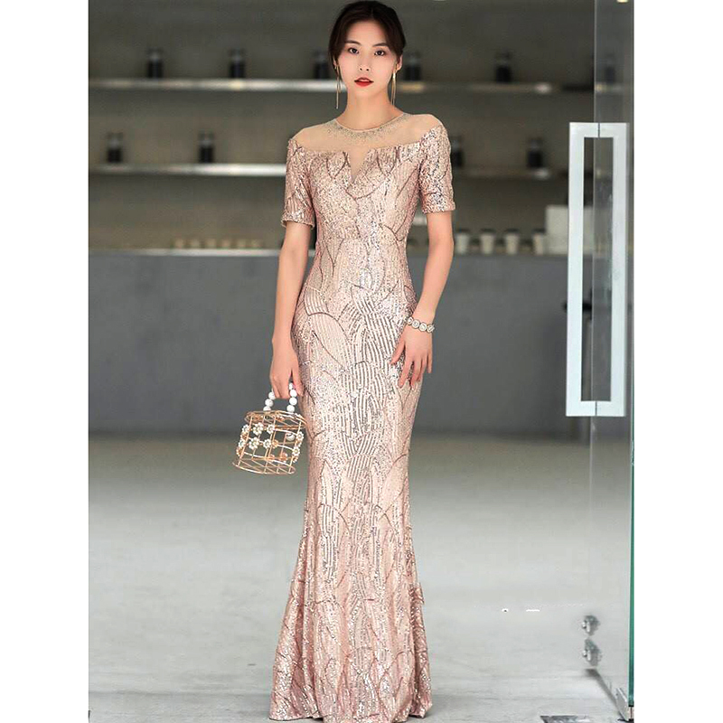 kudapy ชุดราตรียาวสรครีมทองประกายเพชร ทรงหางปลา หรูหราไฮโซค่ะ