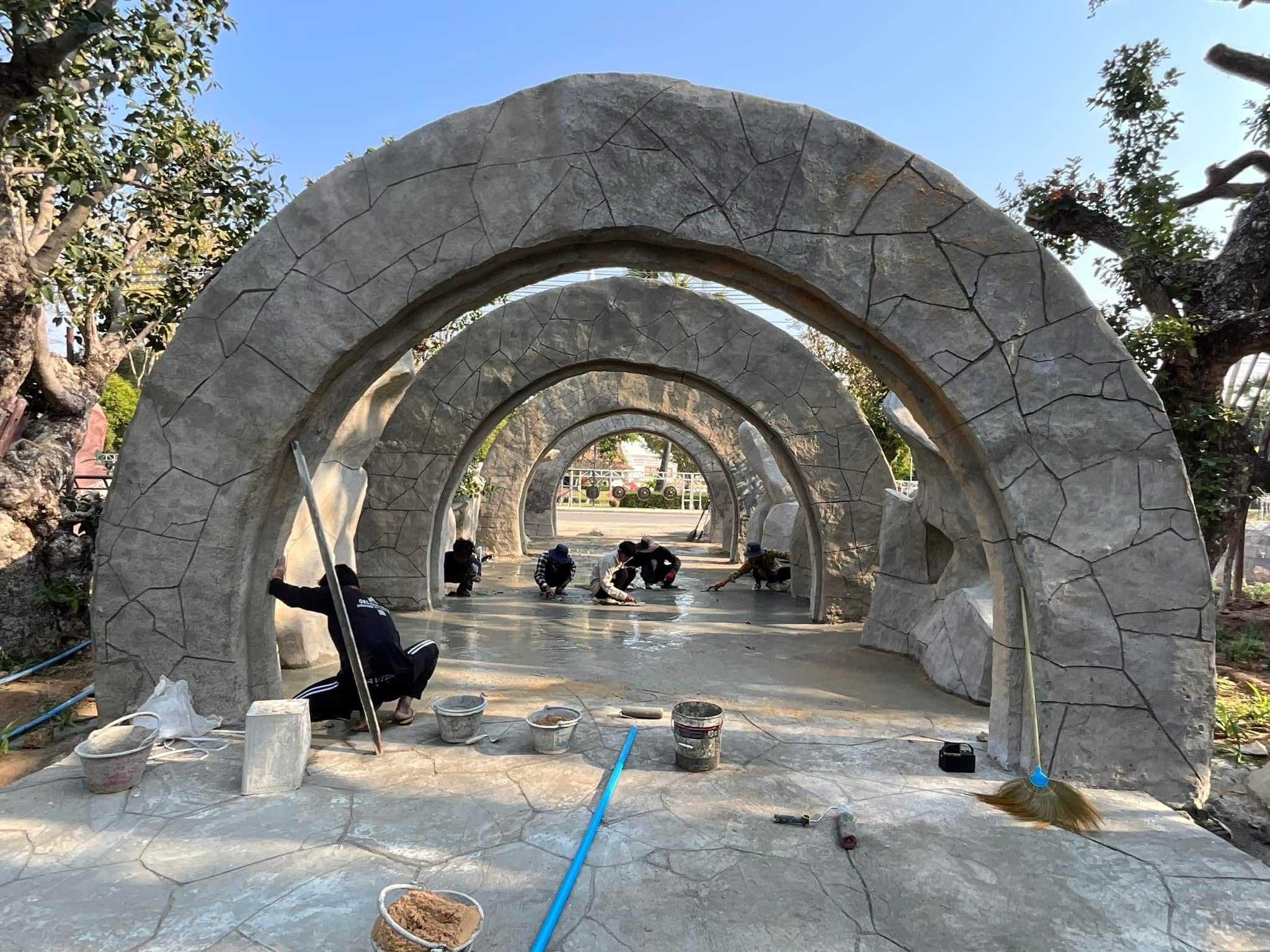 งานออกแบบ จัดสร้างสวนพุทธศิลป์ อุทยานพระนาดูนทะลุมิติ จ.มหาสารคาม สอบถาม โทร 061-6592998