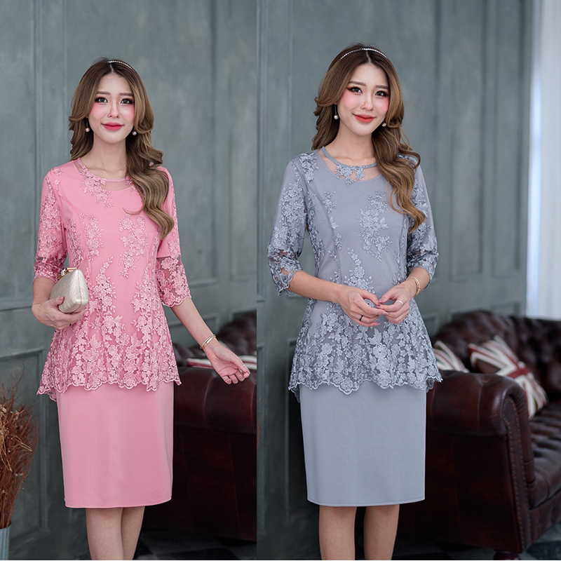 kudapy เดรสสั้นสีเทา/สีชมพู แขนสั้นผ้าพื้นเนื้อนิ่มมีน้ำหนักผ้าคัดมาเพื่อความใส่สบายเนื้อผ้ายืดหยุ่นได้ค่ะใส่ง่ายสไตล์เดรสลำลอง