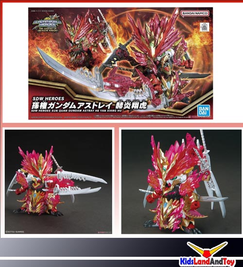 Bandai 4573102640109 SDW HEROES SUN QUAN GUNDAM ASTRAY HE YAN XIANG HU