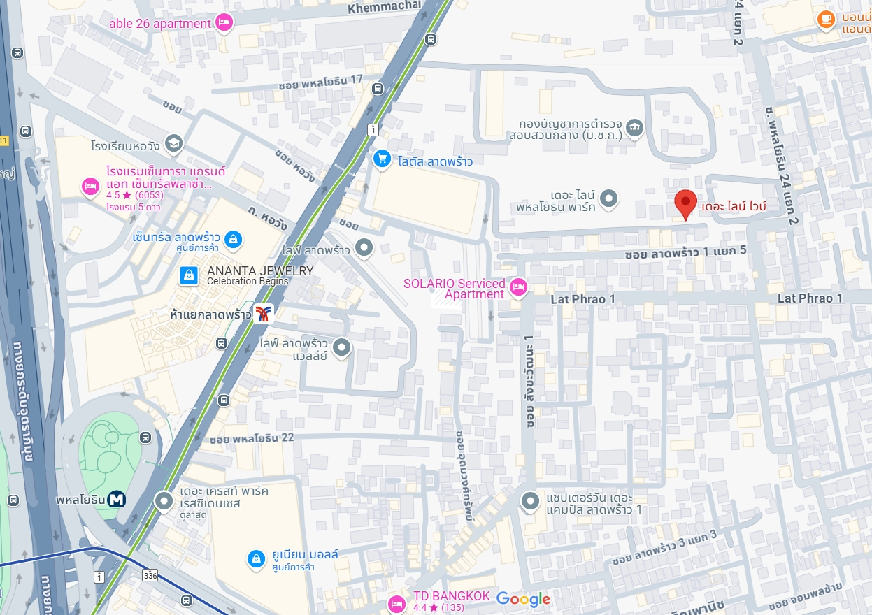 ให้เช่าคอนโด THE LINE VIBE Phahonyothin (เดอะ ไลน์ ไวบ์ พหลโยธิน) - โซนพื้นที่ BTS ห้าแยกลาดพร้าว - ห้องแบบ 2ห้องนอน 2ห้องน้ำ - ขนาดห้อง 66 ตรม. ชั้น 26