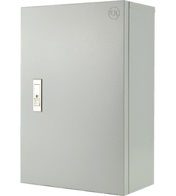 AC-DC combiner box 1string DC 800V, 16A RCBO 2P InA=100mA 25A, 1phase (ตู้ไซด์กันน้ำไม่มีหลังคา SIZE1 300x450x170mm. KBSN 9001 KJL)