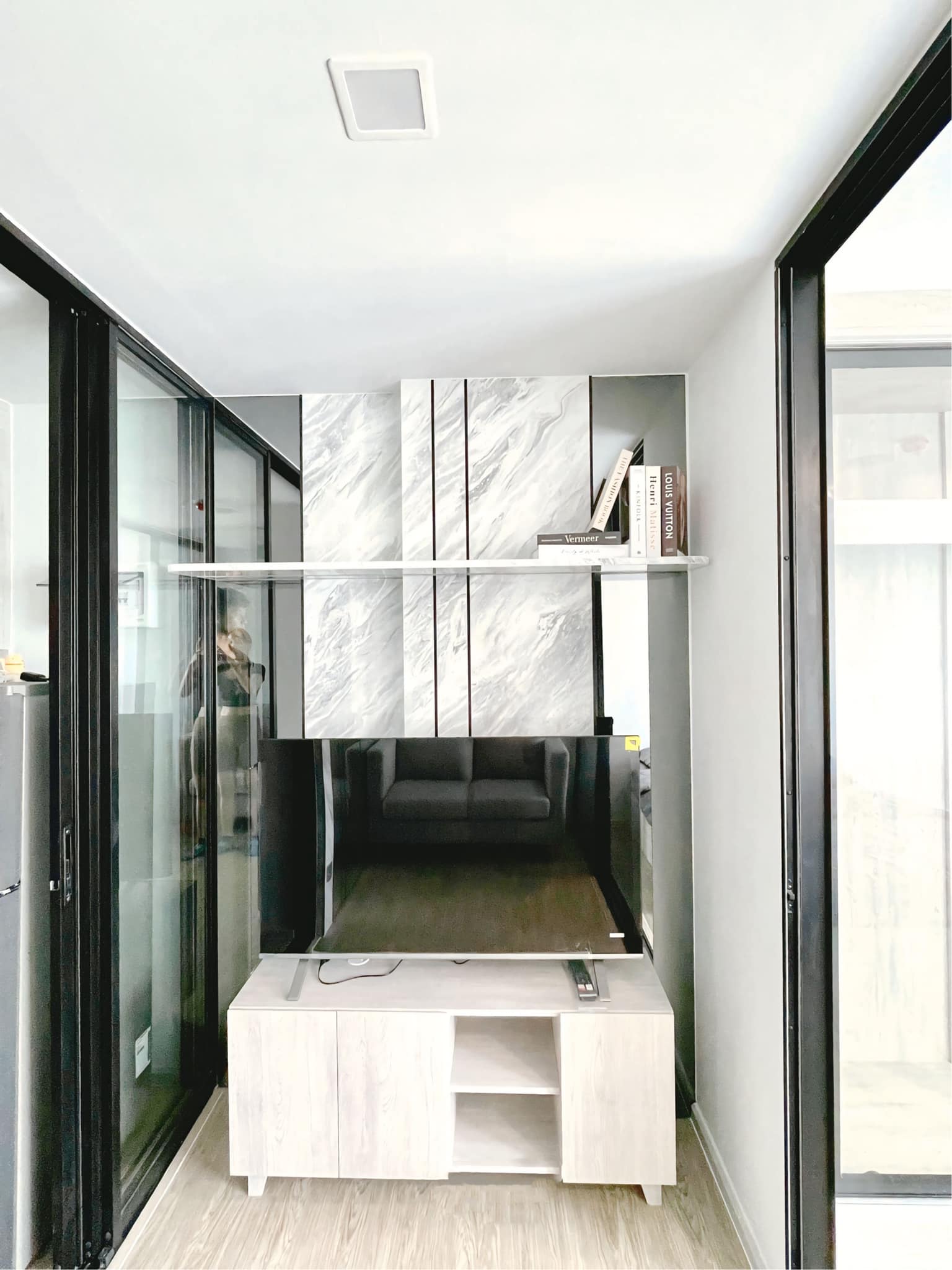 ปล่อยเช่าคอนโด Kave Seed Kaset (เคฟ ซี้ด เกษตร) - 1ห้องนอน 1ห้องน้ำ 1ห้องนั่งเล่น 1ห้องครัว - ใกล้ BTS เกษตรและเสนานิคม /ม.เกษตร - ขนาดห้อง 26 ตรม. ชั้น 4 ตึก B