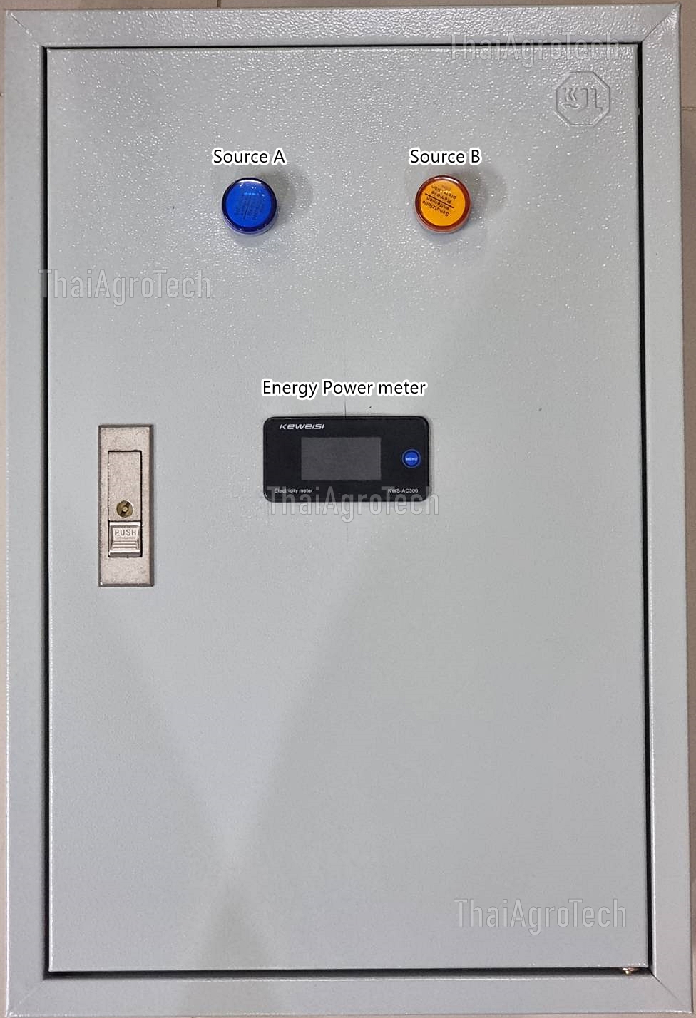 ตู้สวิตซ์สลับแหล่งจ่ายอัตโนมัติ (สลับเร็ว) จากสองแหล่งจ่าย (ไฟจาการไฟฟ้าแบบสองมิเตอร์หรือไฟฟ้าที่มาจากโซล่าเซลล์) ATS Automatic Dual Power Transfer Switch 2P 220V/63A/100A, ATS Box, TOU Meter, Analog Meter
