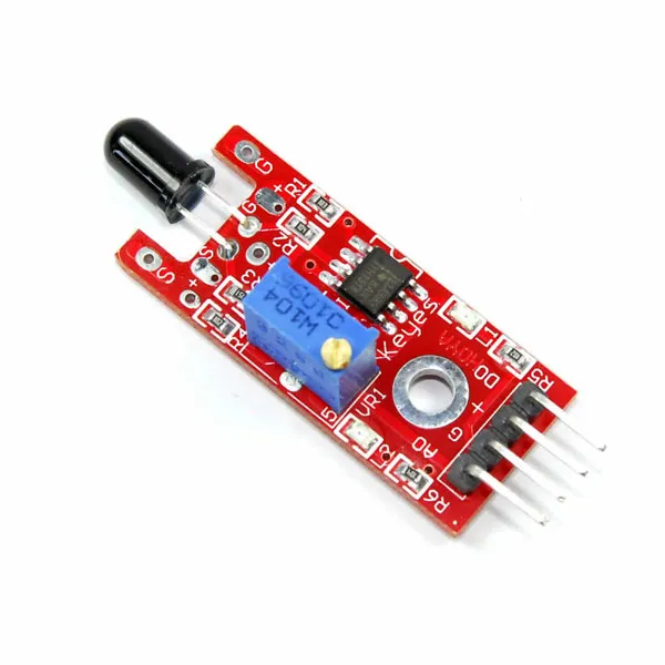 Flame Sensor Module ตรวจจับเปลวไฟด้วย Infrared IR Flame Detector Module KY-026